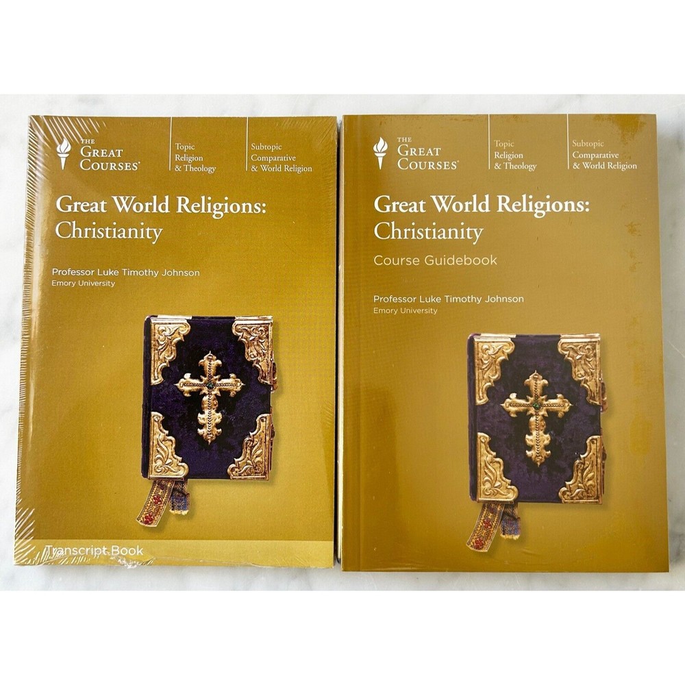 Great Courses Great World Religions-Christianity DVDs-Guidebook-Transcript Book